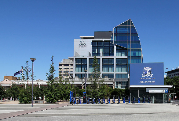 A picture of the main campus of Melbourne University