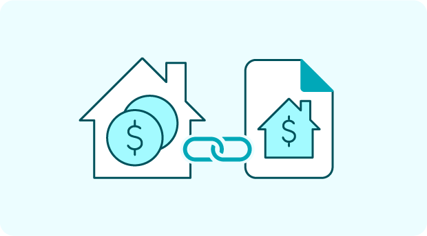 A graphic showing a representation of how an offset on a home loan works.